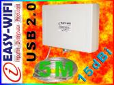ANTENA AKTYWNA 15dBi - 5M USB 2.0 (UCHWYT ŚCIENNY)