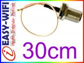 Kopia Pigtail U.FL - N/ż konektor 2.4/5GHz dlugosc 30cm