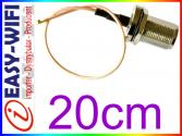 Pigtail U.FL - N/ż konektor 2.4/5GHz dlugosc 20cm
